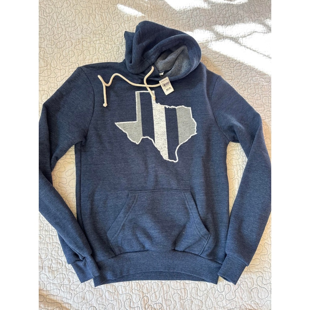 Where I'm‎ From Texas State Hoodie Heather Navy Mens Small